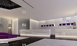 M酒店大堂效果圖
