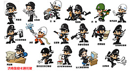 卡通警察