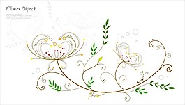 線條花