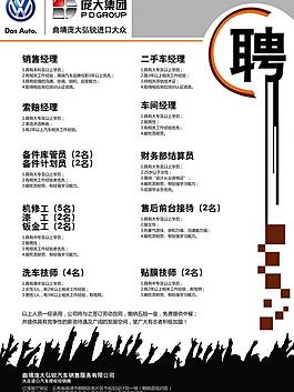 招聘展板圖片