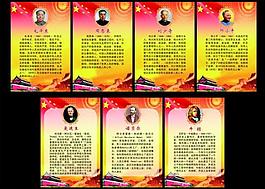 名人矢量素材展板图片