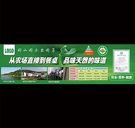 绿色蔬菜展板设计图片