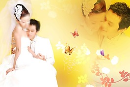 婚紗素材模板下載