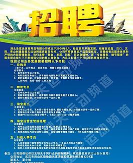 招聘海報(bào)展板圖片