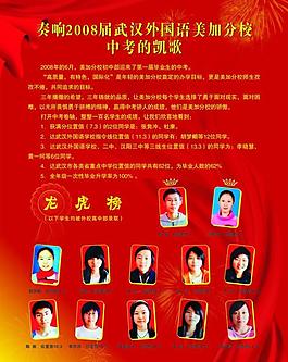 展板 喜报图片