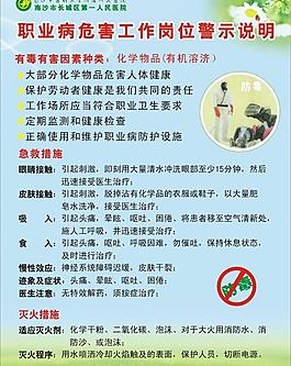 職業病展板圖片