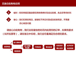 淘寶商品詳情寶貝買家自助購物流程說明
