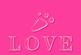 透明愛（love）素材