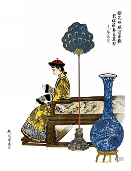 中國戲劇手繪人物