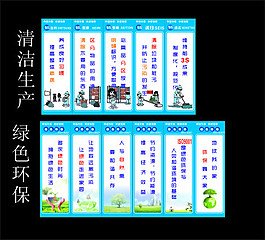 清潔生產和綠色環保標語