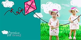 兒童相冊模板圖片