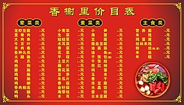 香树里麻辣烫价目表