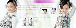 小女孩攝影模板