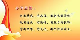 辦學(xué)思想 學(xué)校展板圖片