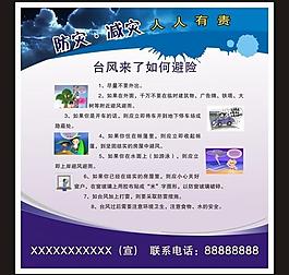 防災 防臺風 展板圖片