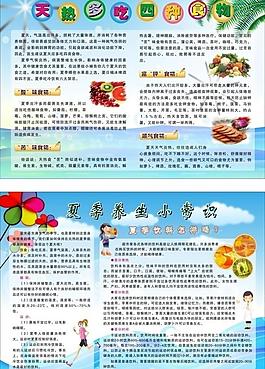 夏季保健養生展板圖片