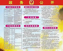 政務(wù)公開展板圖片