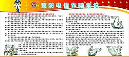 電信防騙常識(shí)展板圖片