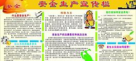 安全生产板报展板图片