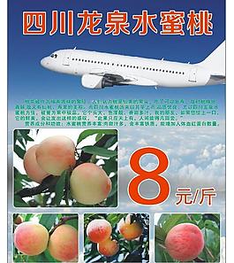 龍泉水蜜桃展板圖片