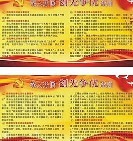 創先爭優活動展板圖片