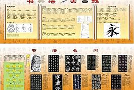 书法知识展板图片