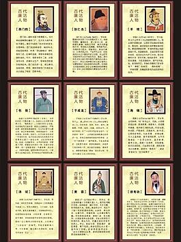 廉潔人物展板圖片