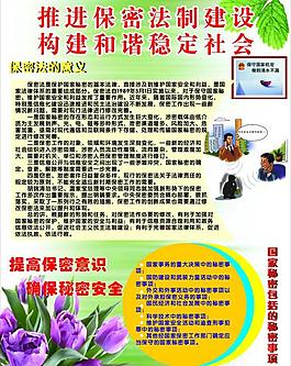 保密法宣傳展板圖片