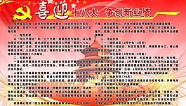 喜迎十八大展板图片
