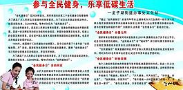 參與全民健身宣傳展板圖片