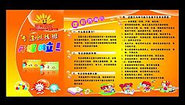 兒童訓練班展板圖片