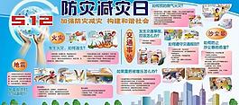 防灾减灾日展板图片
