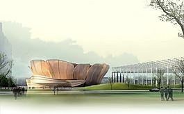 创意造型建筑海报