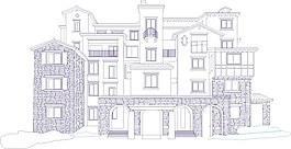 歐式線條建筑