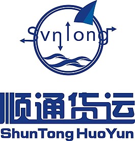 海上货运Logo 蓝色