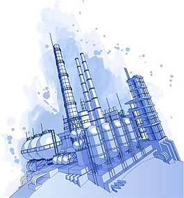 建筑插畫素材