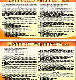 農村基層干部廉潔履行職責(試行)圖片