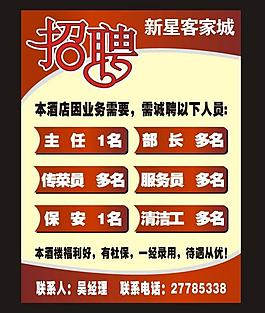 酒店招聘图片