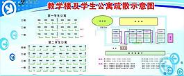 学校疏散示意图图片