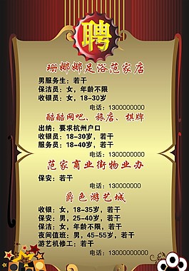 招聘海報