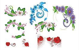 矢量花邊 花藤圖片