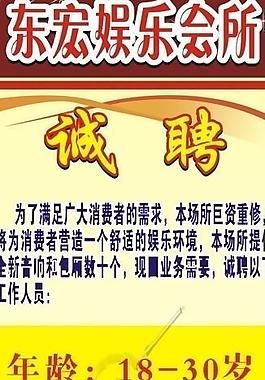 酒店诚聘x展架图片