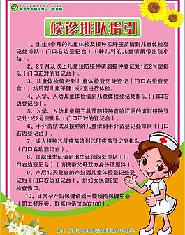 候診排隊指引圖片