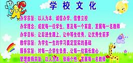 少儿海报 学校文化图片