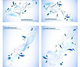 時尚花紋背景 時尚夢圖片