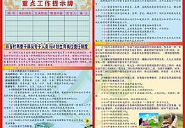 重點工作提示牌計劃生圖片