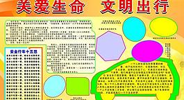 交通板報模板圖片