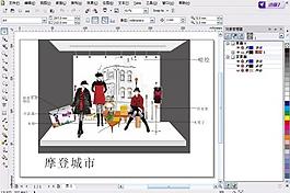 冬季橱窗图片
