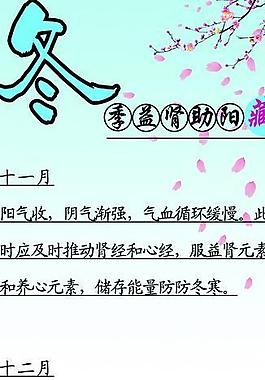 冬季養(yǎng)生海報(bào)圖片