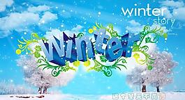 winer立体字图片